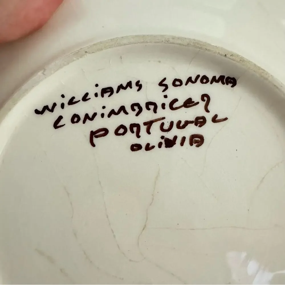 William Sonoma Conimbricer Portugal Plate Set Of Two Olivia & Isabel 8in Desert